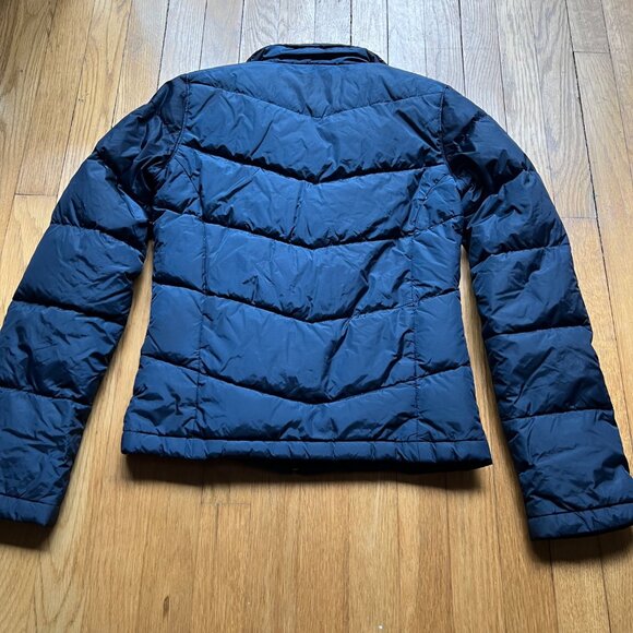 Abercrombie & Fitch Size XS Navy Blue Quilted Down Fill Full Zip Puffer Jacket - Picture 8 of 11